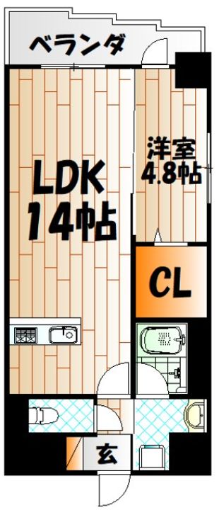クルーズ レーヌの間取り