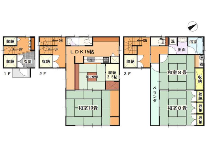 静岡県伊東市桜木町2(一戸建)の賃貸物件の間取り