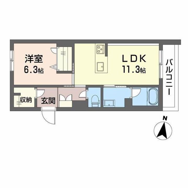 シャーメゾン壺川の間取り