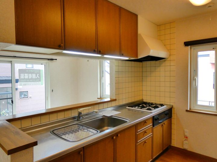 北海道函館市東山町(一戸建)の賃貸物件のキッチン