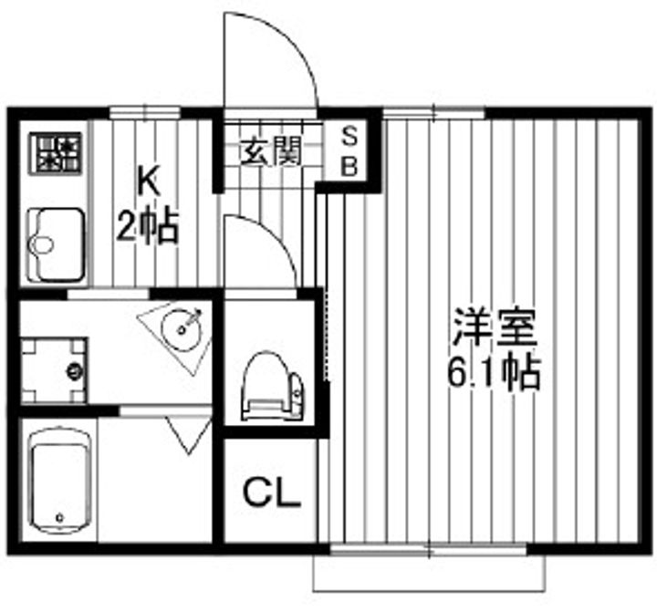 東京都渋谷区笹塚1(マンション)の賃貸物件の間取り