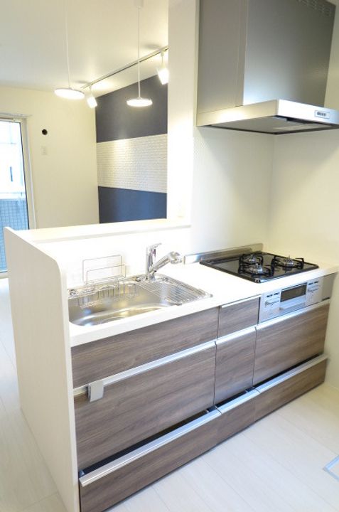 岡山県倉敷市老松町2(アパート)の賃貸物件のキッチン