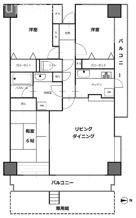 ライオンズガーデン久喜壱番館の間取り