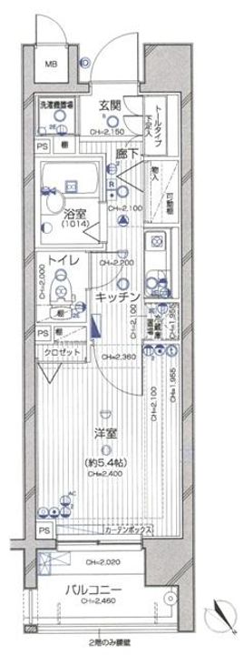 ダイナフォート日本橋の間取り