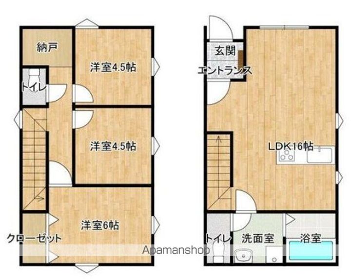 静岡県浜松市中央区上島3(一戸建)の賃貸物件の間取り