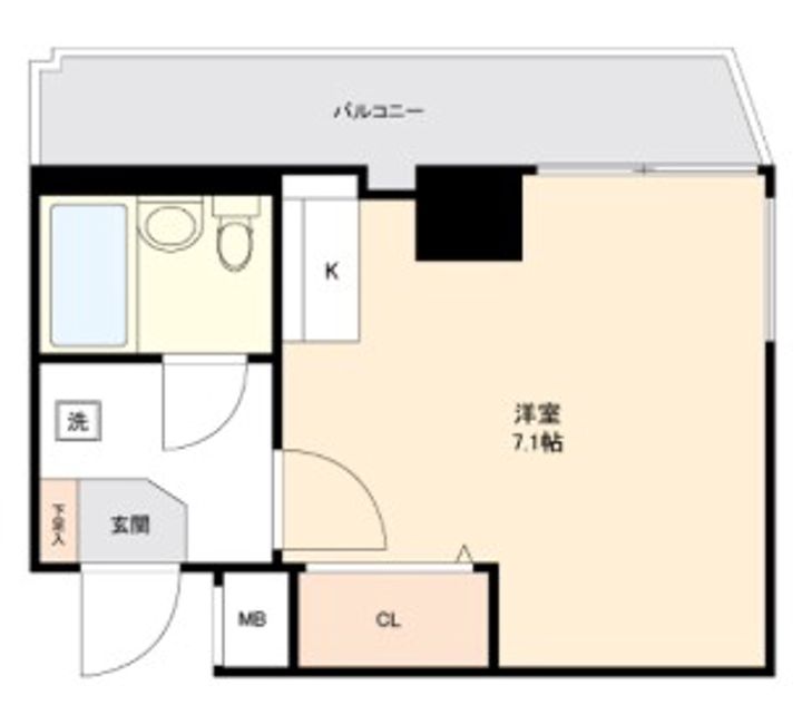 エヴェナール東中野の間取り