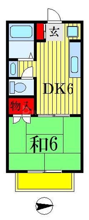 千葉県市川市二俣2(アパート)の賃貸物件の間取り