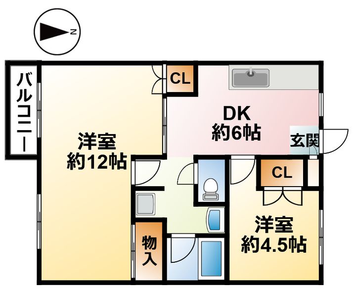 千葉県茂原市早野(アパート)の賃貸物件の間取り