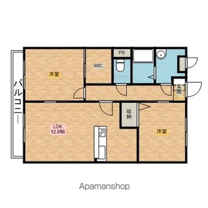 茨城県神栖市大野原4(マンション)の賃貸物件の間取り