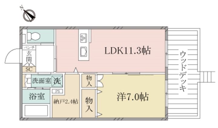 (シニア限定)へーベルVillage西千葉春日~ヘーベルVillageの間取り