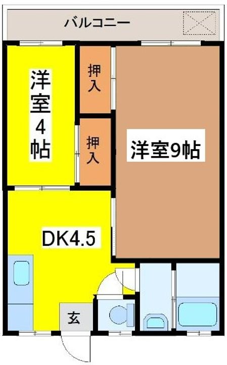 野満ハイツの間取り