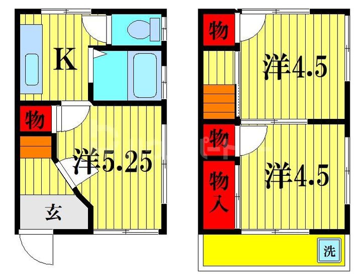 千葉県市川市大和田4(一戸建)の賃貸物件の間取り