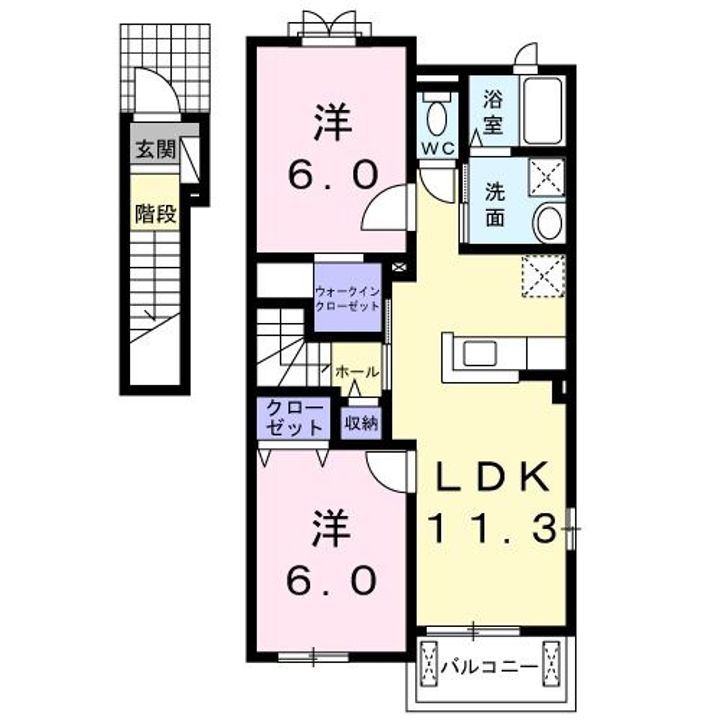 メゾン薬師堂IIの間取り