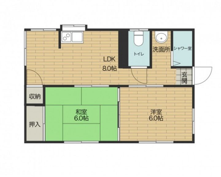 広島県広島市安芸区中野東3(一戸建)の賃貸物件の間取り
