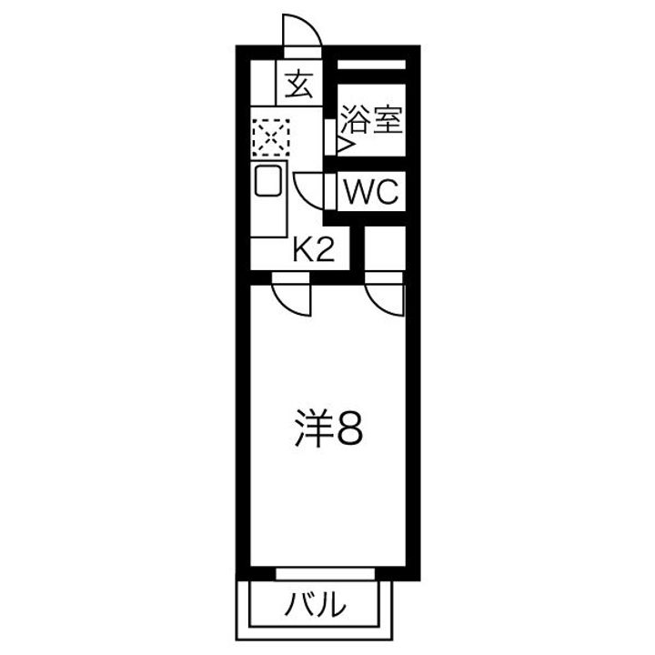 愛知県名古屋市昭和区石仏町1(マンション)の賃貸物件の間取り