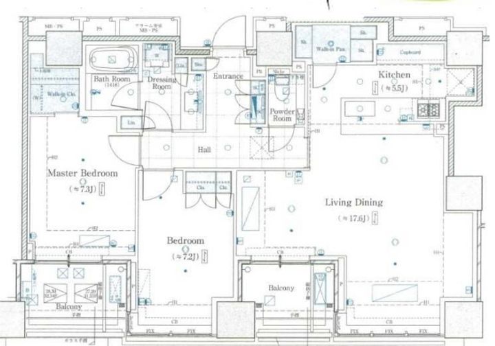 東京都新宿区四谷4(マンション)の賃貸物件の間取り