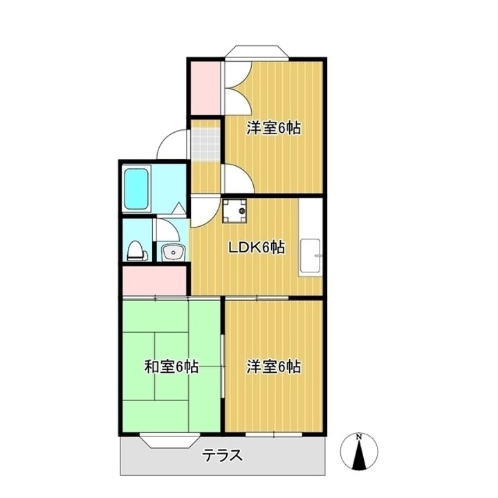 メゾン アンソレイエの間取り