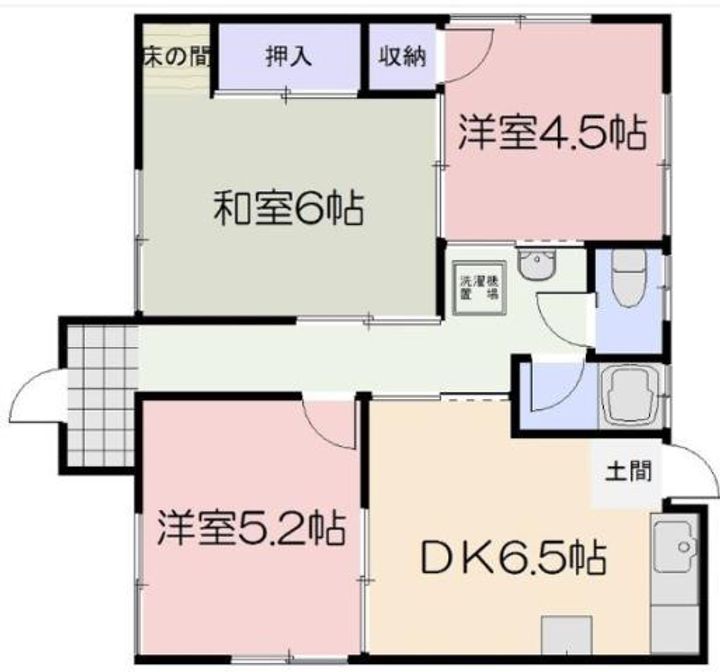 岡山県岡山市南区福富中2(一戸建)の賃貸物件の間取り