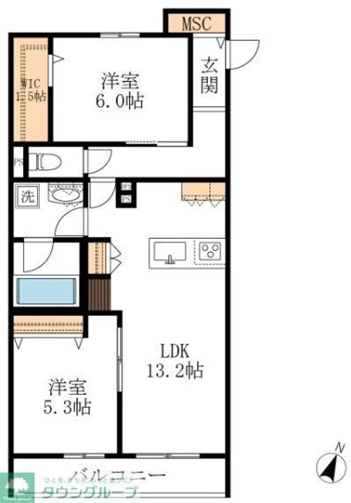 Precious西山元町の間取り