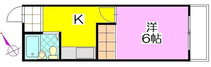 水海道コーポの間取り