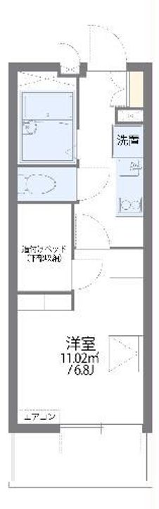 レオパレスプリメロの間取り