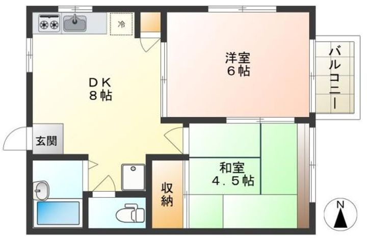 クレール池尻の間取り