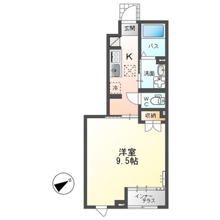 茨城県ひたちなか市大字東石川(アパート)の賃貸物件の間取り