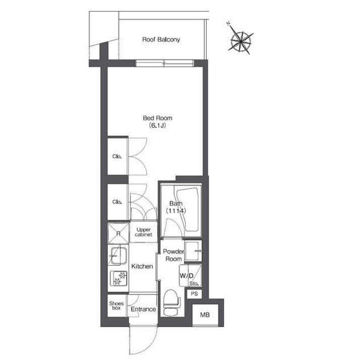 東京都品川区西五反田5(マンション)の賃貸物件の間取り