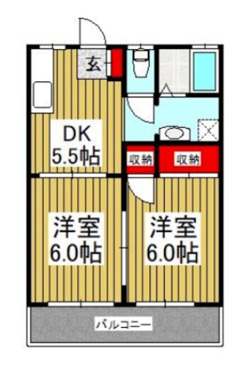 杉本ハイツIの間取り