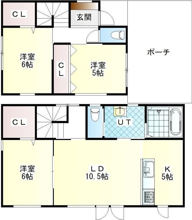北海道帯広市緑ケ丘東通東(一戸建)の賃貸物件の間取り