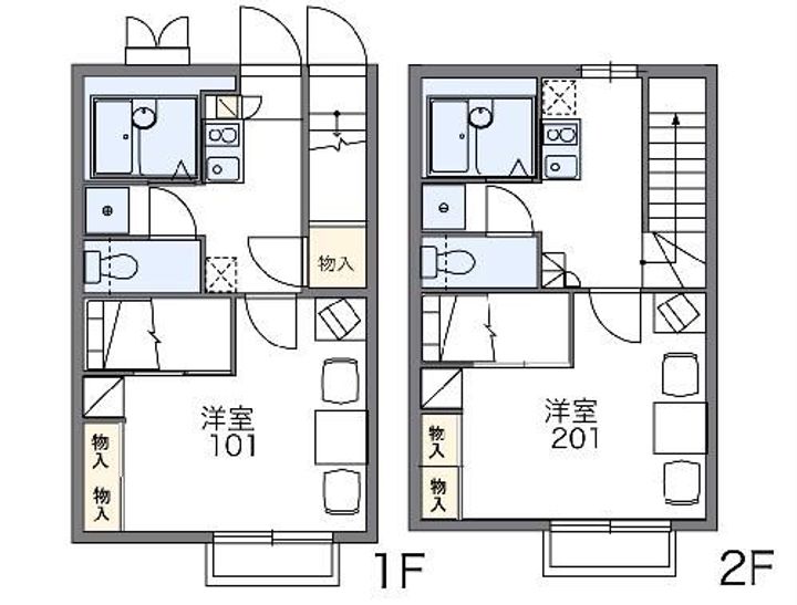 レオパレスメルベーユの間取り