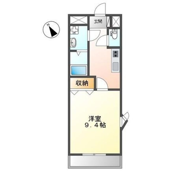 兵庫県姫路市井ノ口(アパート)の賃貸物件の間取り