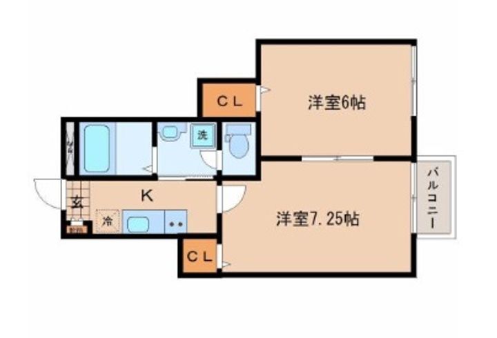 アスコット薬師堂西の間取り