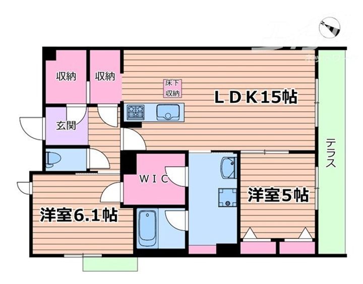 ハムステッドアレーの間取り