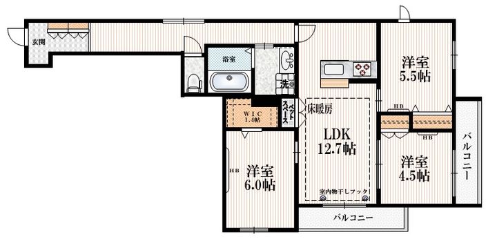 メゾン ラ グランメールの間取り