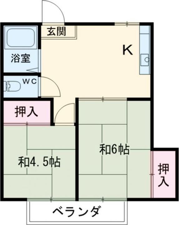 ヴィラベルディDの間取り