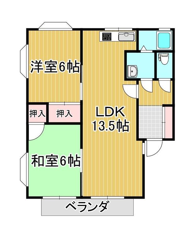 ファーストハイツAの間取り