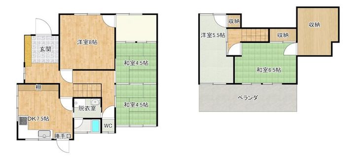 愛媛県新居浜市平形町(一戸建)の賃貸物件の間取り