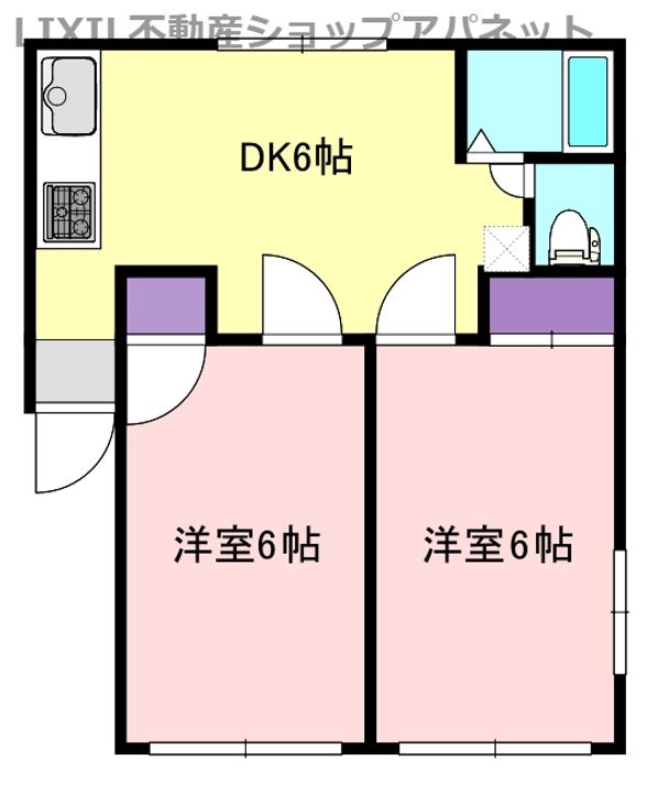 コーポカルテットの間取り