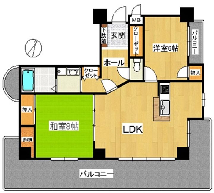 ナビオ水前寺の間取り