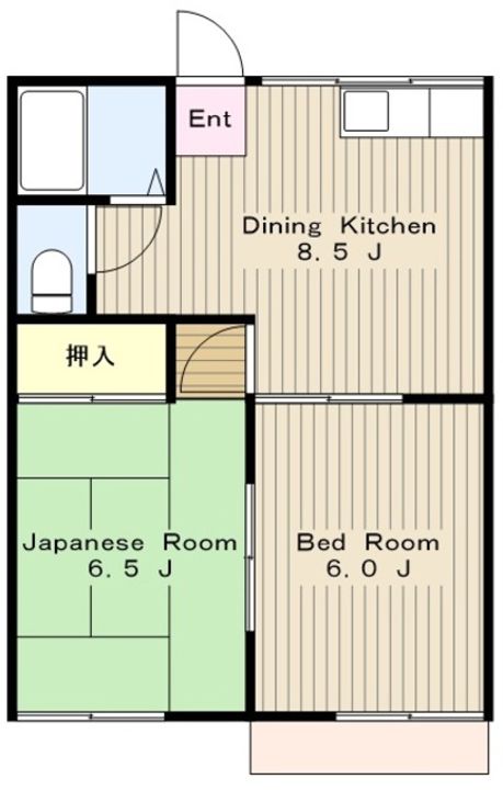 ハイツ中里の間取り
