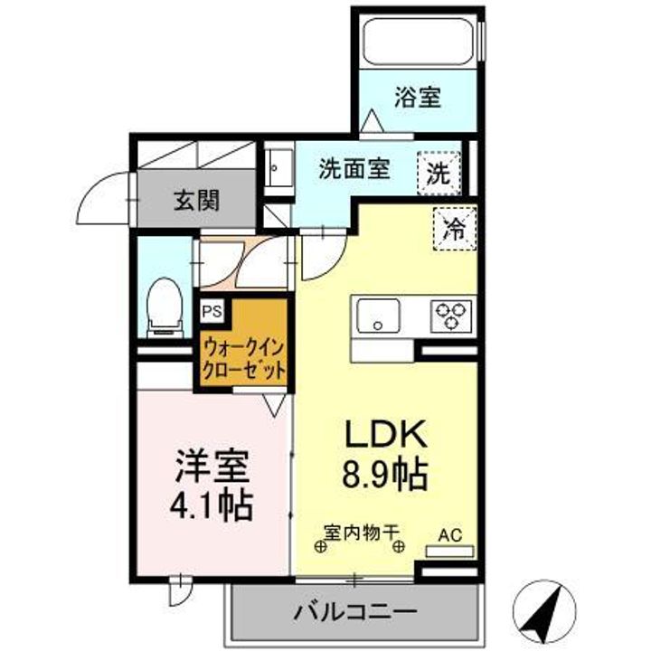 エフォートの間取り