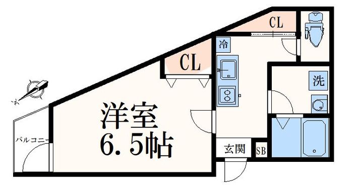 ベリエ東中野の間取り