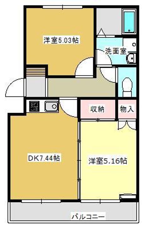 ウィンザーKの間取り