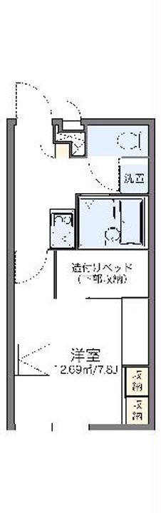 レオパレスルミエールKOGAの間取り