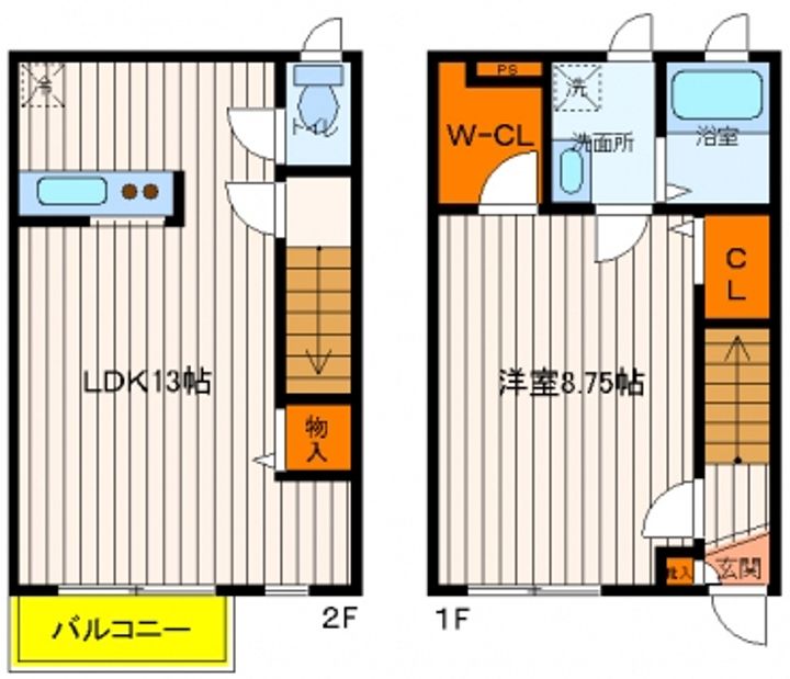 東京都国立市西2(一戸建)の賃貸物件の間取り
