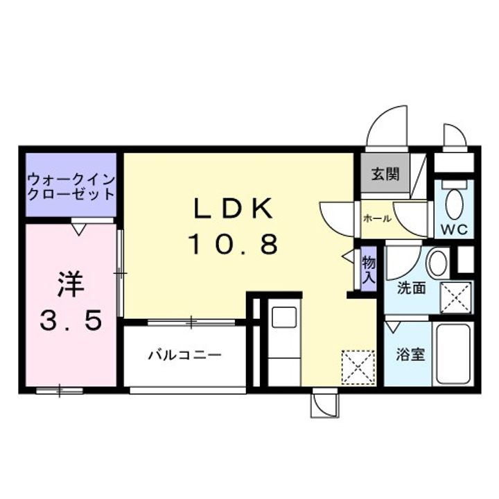 神奈川県座間市さがみ野2(アパート)の賃貸物件の間取り