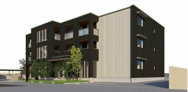 山梨県韮崎市若宮3(マンション)の賃貸物件の外観