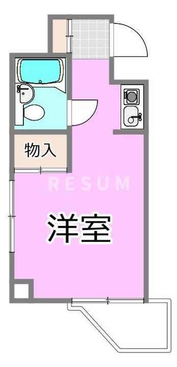 千葉県千葉市中央区登戸3(マンション)の賃貸物件の間取り