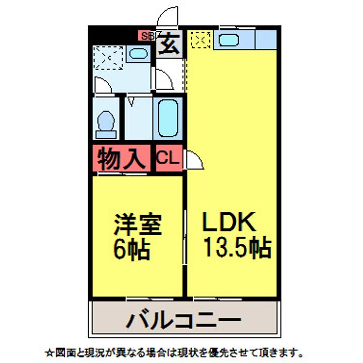 エスペランサB (酒々井)の間取り